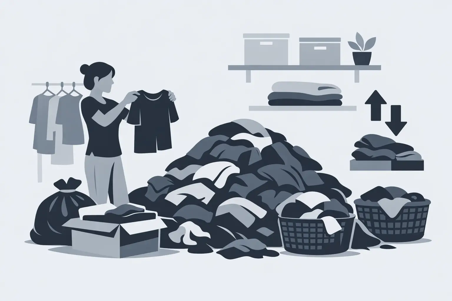 Qué hacer con ropa acumulada en casa
