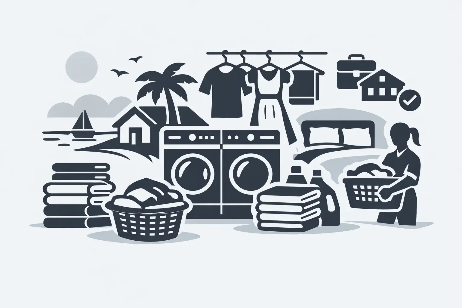 Lavandería para rentas vacacionales eficaz