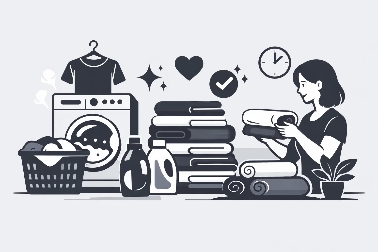 Beneficios del lavado y doblado diario